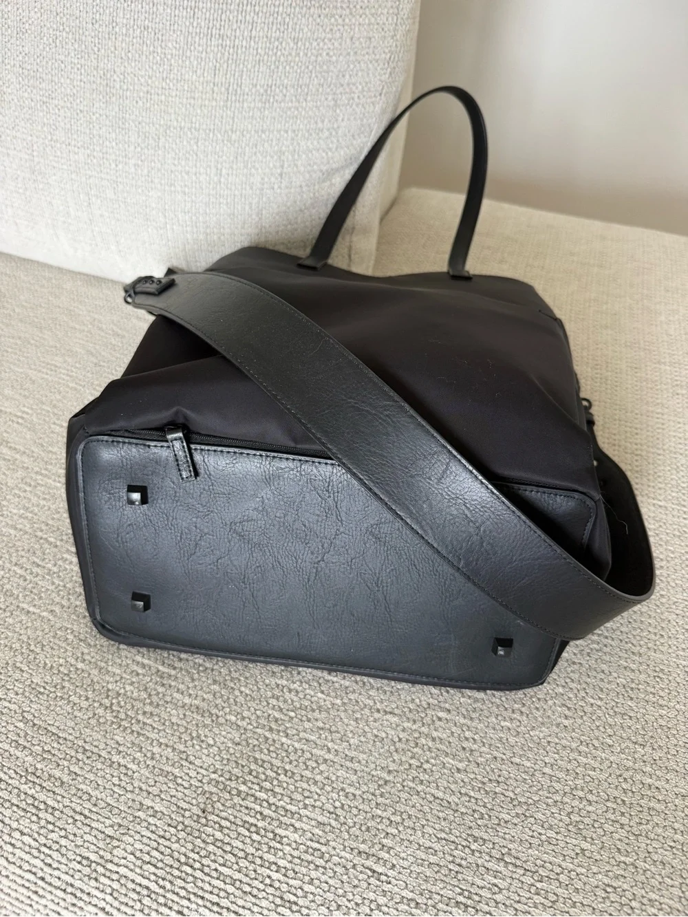BEIS Black Tote with Detachable Crossbody Strap - Picture 7 of 8